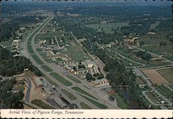 Aerial View of Pigeon Forge, Tennessee Postcard Postcard Postcard