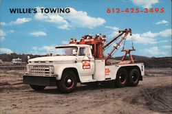 Willie's Towing Postcard