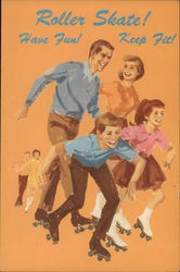 Roller Skating is Fun for Everyone Postcard