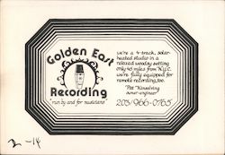 Golden East Recording Studio New Canaan, CT Modern (1970's to Present) Postcard Postcard Postcard