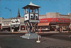 Traffic Control Tower, City Center Meriden, CT Postcard Postcard Postcard