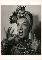 Carmen Miranda, 1950's Celebrities Postcard Postcard Postcard