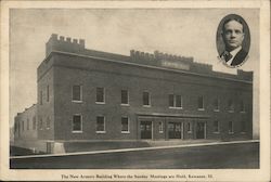 The New Armory Building Where the Sunday Meetings are Held, Rev. William A. Sunday Postcard