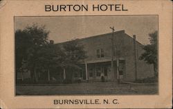 Burton Hotel Burnsville, NC Postcard Postcard Postcard