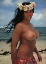 South Sea Island Girls Postcard