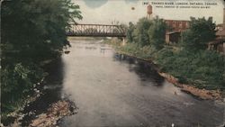 Thames River London, ON Canada Ontario Postcard Postcard Postcard