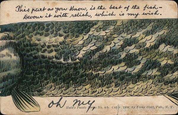 Fish Huld's Puzzle Series 4-b, Card #2 only