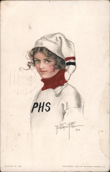 Young woman in PHS uniform - Phoenix High School? Arizona