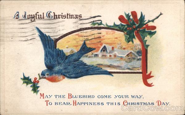 A Joyful Christmas: Bluebird and Holly