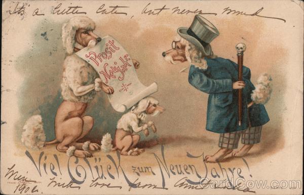 Dog Family - Viel Glue Kzum Neuen Jahre! Dogs