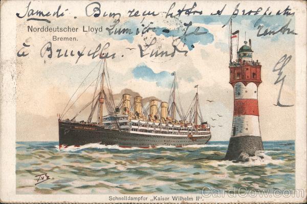 Fast Steamer Kaiser Wilhelm II - Norddeutscher Lloyd Bremen