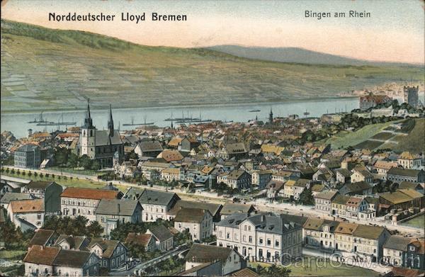 Town on a River, Norddeutscher Lloyd Bremen, Bingen am Rhein