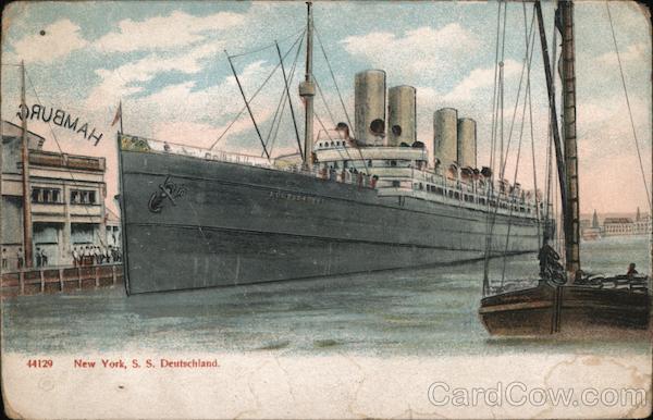 New York, SS Deutchland Steamers