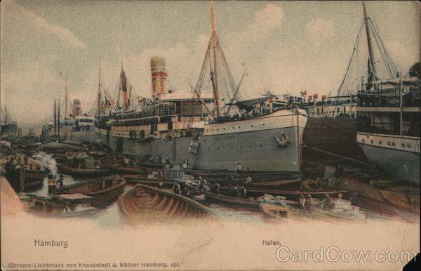 Hamburg Waterfront Boats, Ships