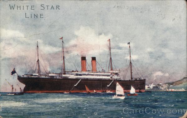 White Star Line picture of a steam ship Steamers