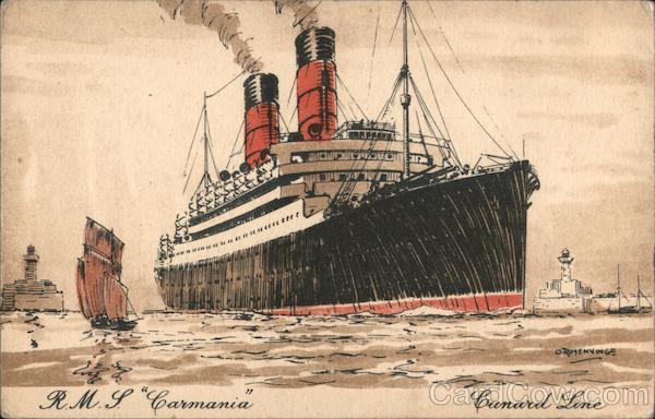 Cunard Line: RMS Carmania Steamers