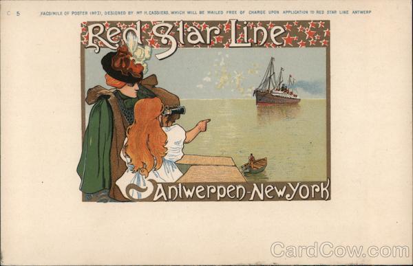 Amtwerpem to New York, Red Star Line