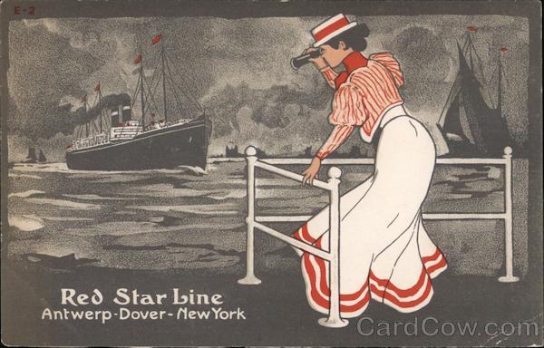 Red Star Line: Antwerp - Dover - New York E-2