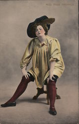 Miss Trixie Friganza - colorized photo of Trixie Friganza Postcard