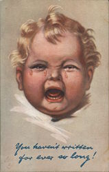 Baby Crying Postcard