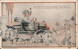 No Matter What Color You Paint It. People Can Always Tell It's a Ford - "Oh You Road Louse" Cars Cobb X Shinn Postcard Postcard Postcard