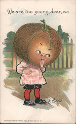 "We are too young, dear, we Cantaloupe" E. Curtis Postcard Postcard Postcard