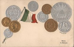 25 Centavos - Mexican Coins Postcard