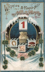 Wishing You a Happy New Year Postcard