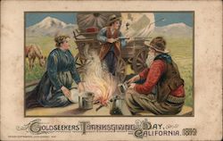 Goldseekers Thanksgiving Day, California, 1849 Postcard