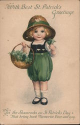 With Best St. Patrick's Greetings Postcard