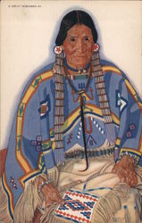 Julia-Wades-in-the-Water -- Blackfeet Indian woman Postcard