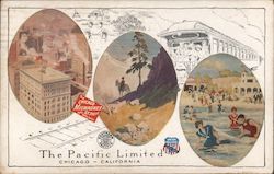 The Pacific Limited, Chicago - California, The Chicago Milwaukee and St. Paul Railway Postcard
