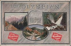 The Olympian: The Chicago Milwaukee and St. Paul Railway Postcard