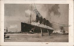 Cunard R. M. S. "Lusitania and Mauretania" Postcard