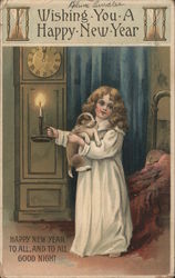 Girl Up at Midnight: Wishing You a Happy New Year Postcard