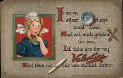 Valentine Pots and Pans Series Postcard