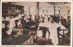 Dining Room Main Dining Room On Board United Fruit Company's Postcard