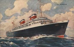 S.S. America - Ship Postcard