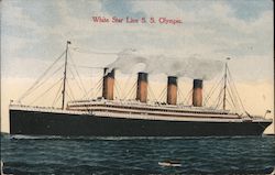 White Star Line SS Olympic Postcard
