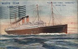 White Star Line: Twin-Screw R.M.S. Adriatic 24,541 Tons Postcard