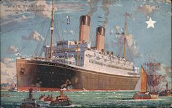 White Star Line: Twin Screw SS "Albertic" Postcard