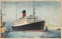 Cunard White Star: "Caranthia" Postcard
