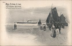 Red-Star Line Antwerpen New York Postcard