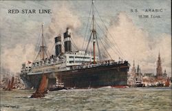 Red-Star Line Antwerpen New York Postcard