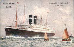 Red StarLine: Steamer "Lapland" Postcard