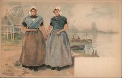 Two Dutch Girls Postcard
