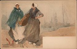 Two Dutch Girls Postcard