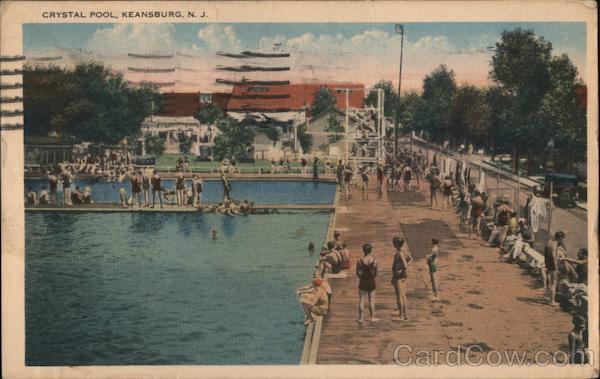 Crystal Pool Keansburg, NJ Postcard