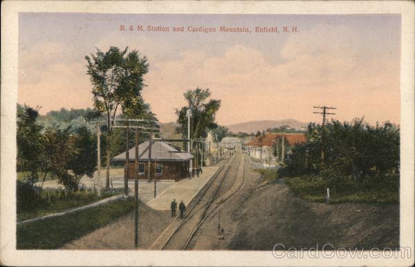 B & M Station and Cardigan Mountain Enfield New Hampshire