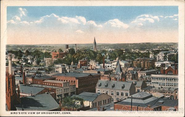 Bird's Eye View of Bridgeport, Connecticutt